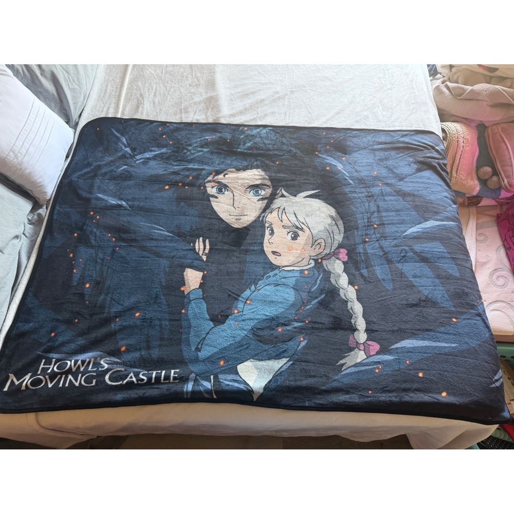 Howl's Moving Castle Howl & Sophie Fleece Throw Blanket Anime - A1716